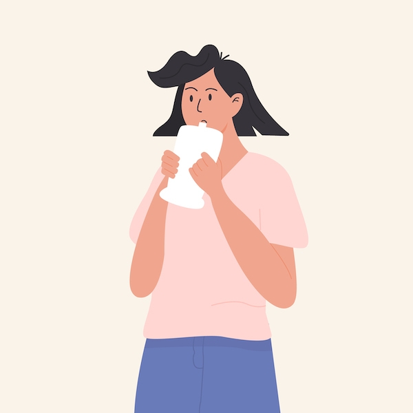 Illustration d’un éthylotest chimique