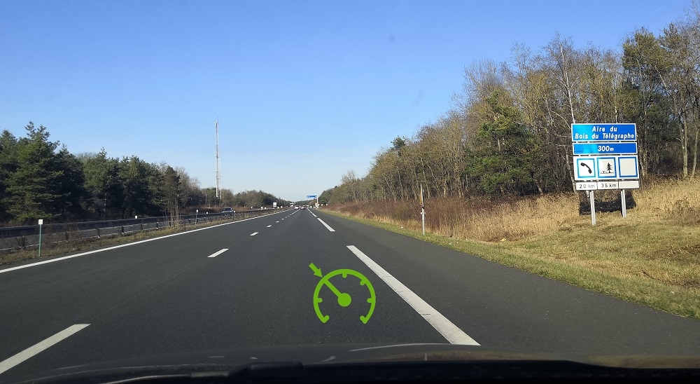 Utilisation du régulateur de vitesse sur autoroute