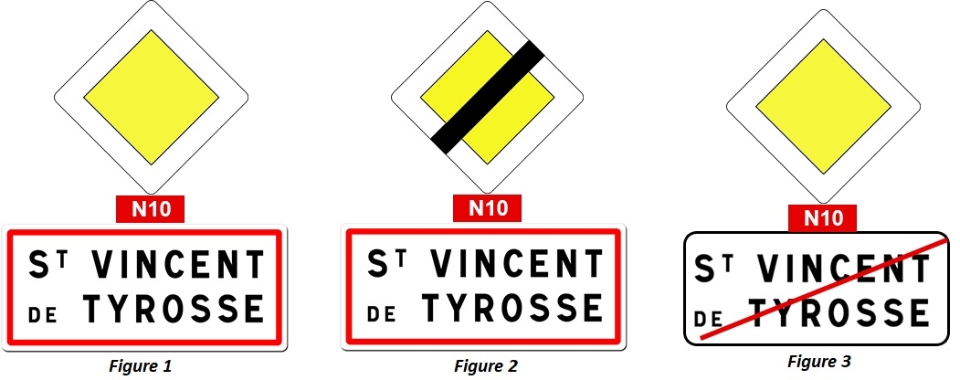 Prise en compte du panneau de route à caractère prioritaire