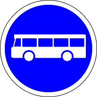 panneau voie reservée aux bus