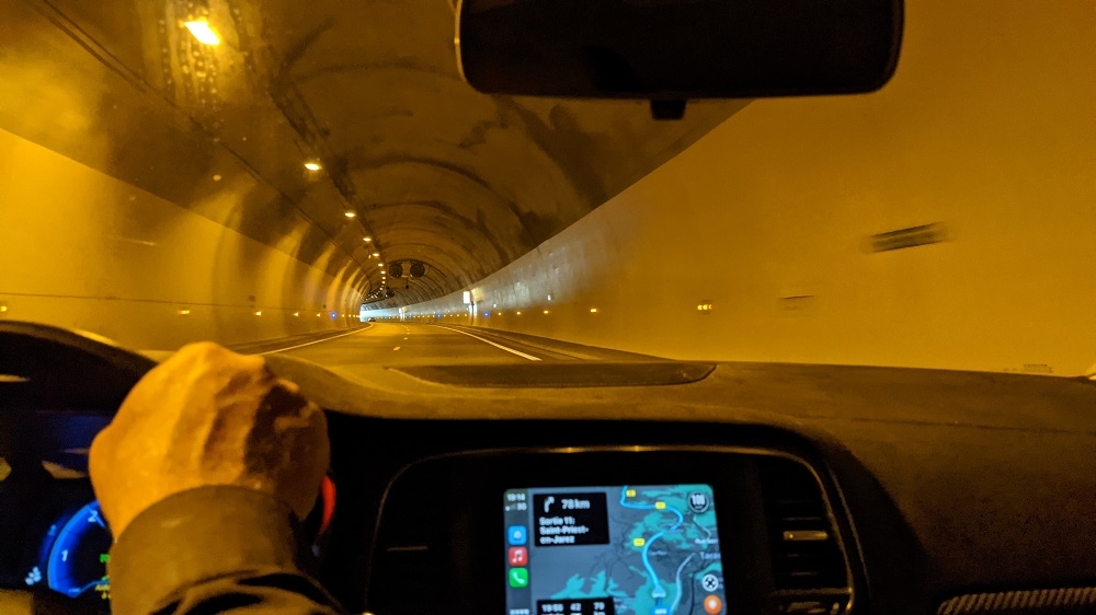 Conduite dans un tunnel