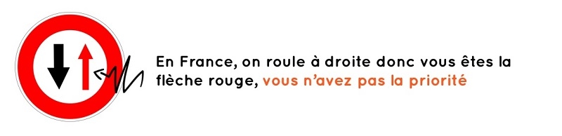 Astuce panneau cédez le passage à la circulation venant en sens inverse