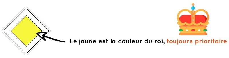 Astuce panneau route à caractère prioritaire