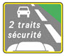 Panneau de prévention sur la distance de sécurité à respecter sur autoroute