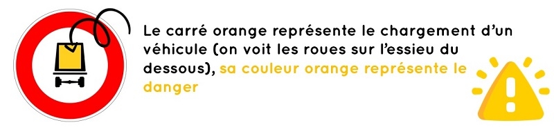 Astuce panneau accès interdit aux véhicules transportant des marchandises dangereuses