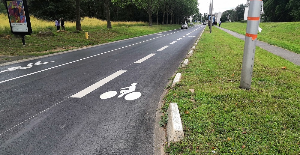 Une bande cyclable