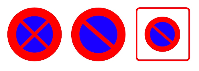 Panneaux d’interdiction d’arrêt et de stationnement